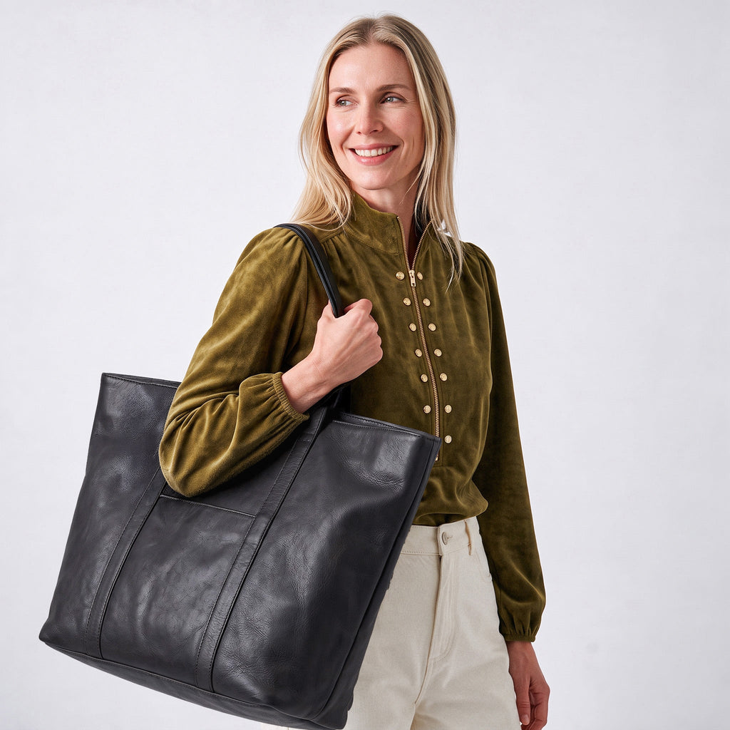 Suburban Leather Tote Bag Lg - Image 7