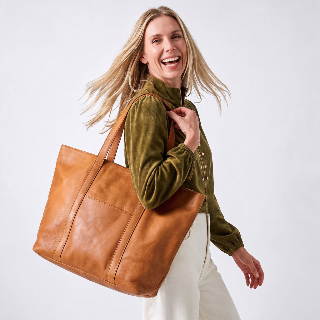 Suburban Leather Tote Bag Lg - Image 13