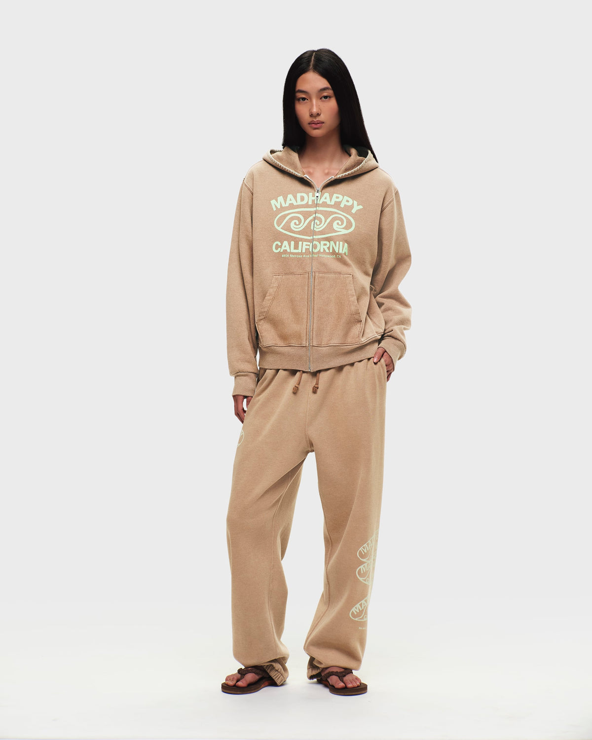 Madhappy California Lightweight Fleece Zip Up - Image 4