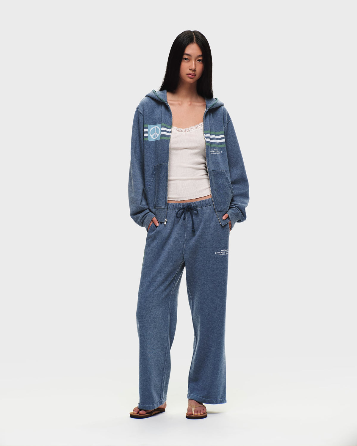 Madhappy California Peace Lightweight Fleece Straight Sweatpant - Image 5