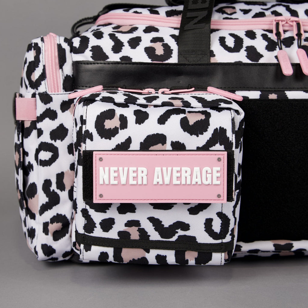 40L Ultimate Duffle Bag Leopard Pink Zip - Image 9