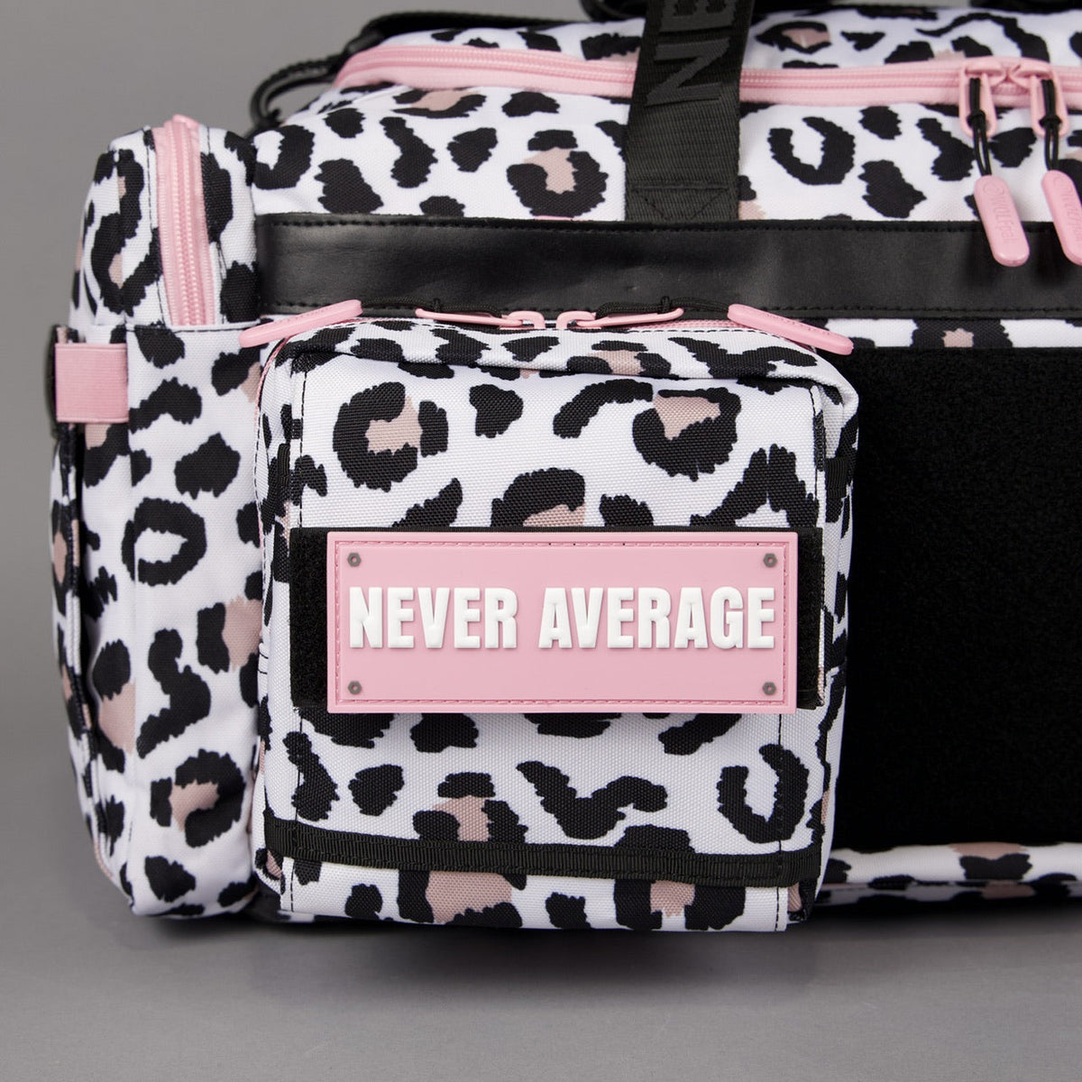 40L Ultimate Duffle Bag Leopard Pink Zip - Image 9