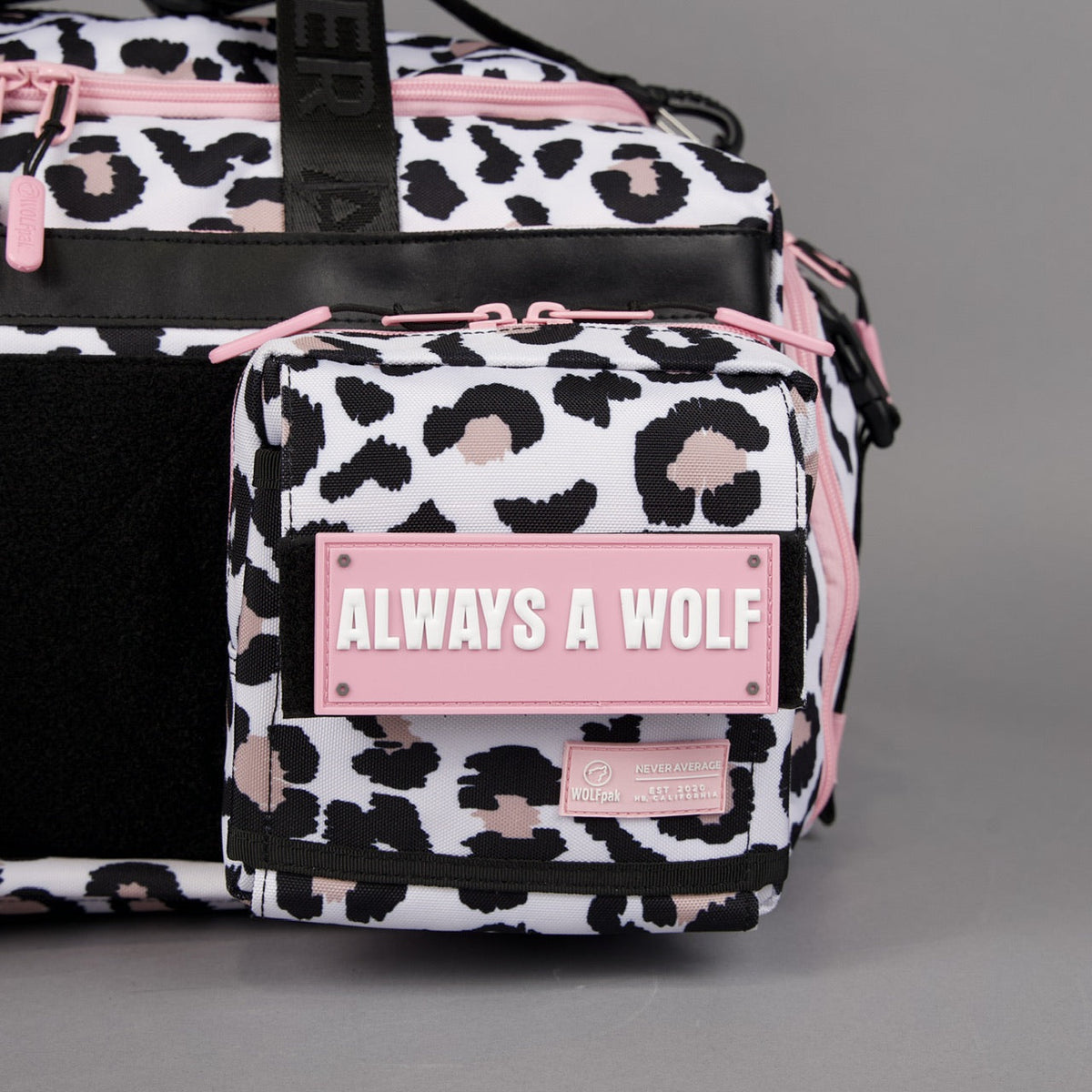 40L Ultimate Duffle Bag Leopard Pink Zip - Image 10