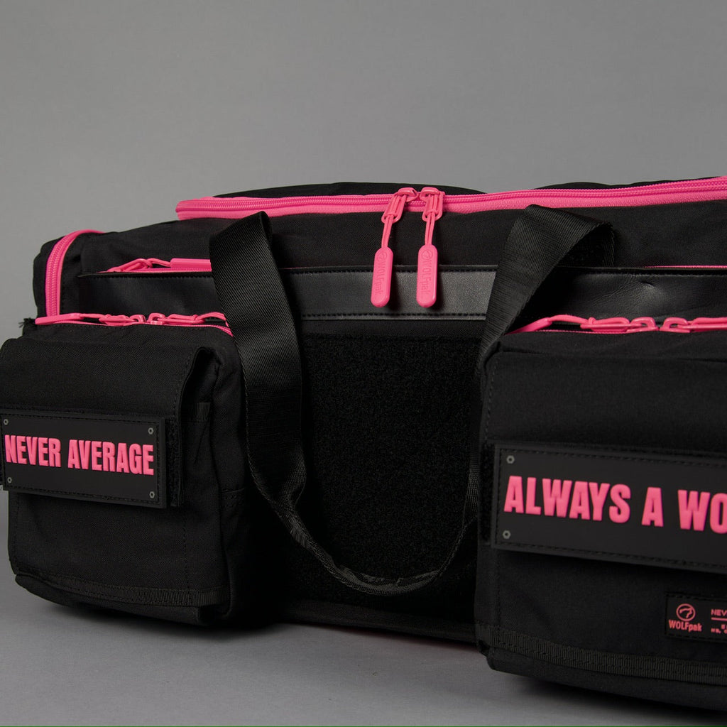 40L Ultimate Duffle Bag Black Neon Pink - Image 19