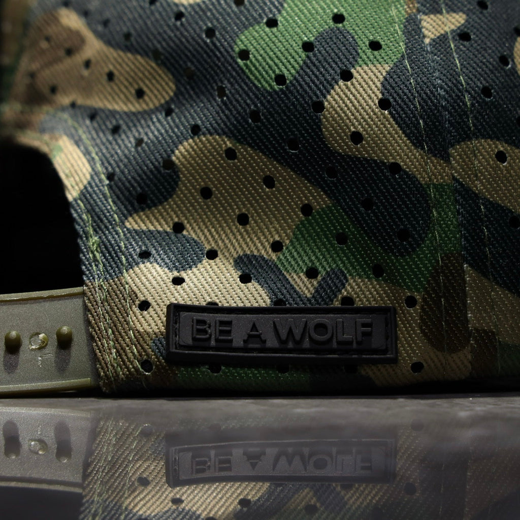 Flat Bill Snapback Hat Army Camo - Image 4
