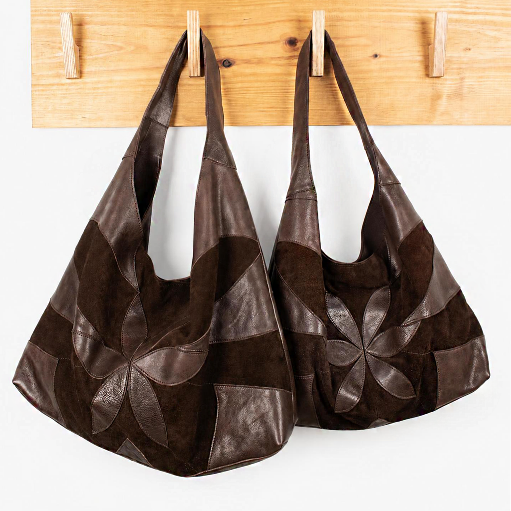 Lindsey Suede Leather Tote Bag - Image 5
