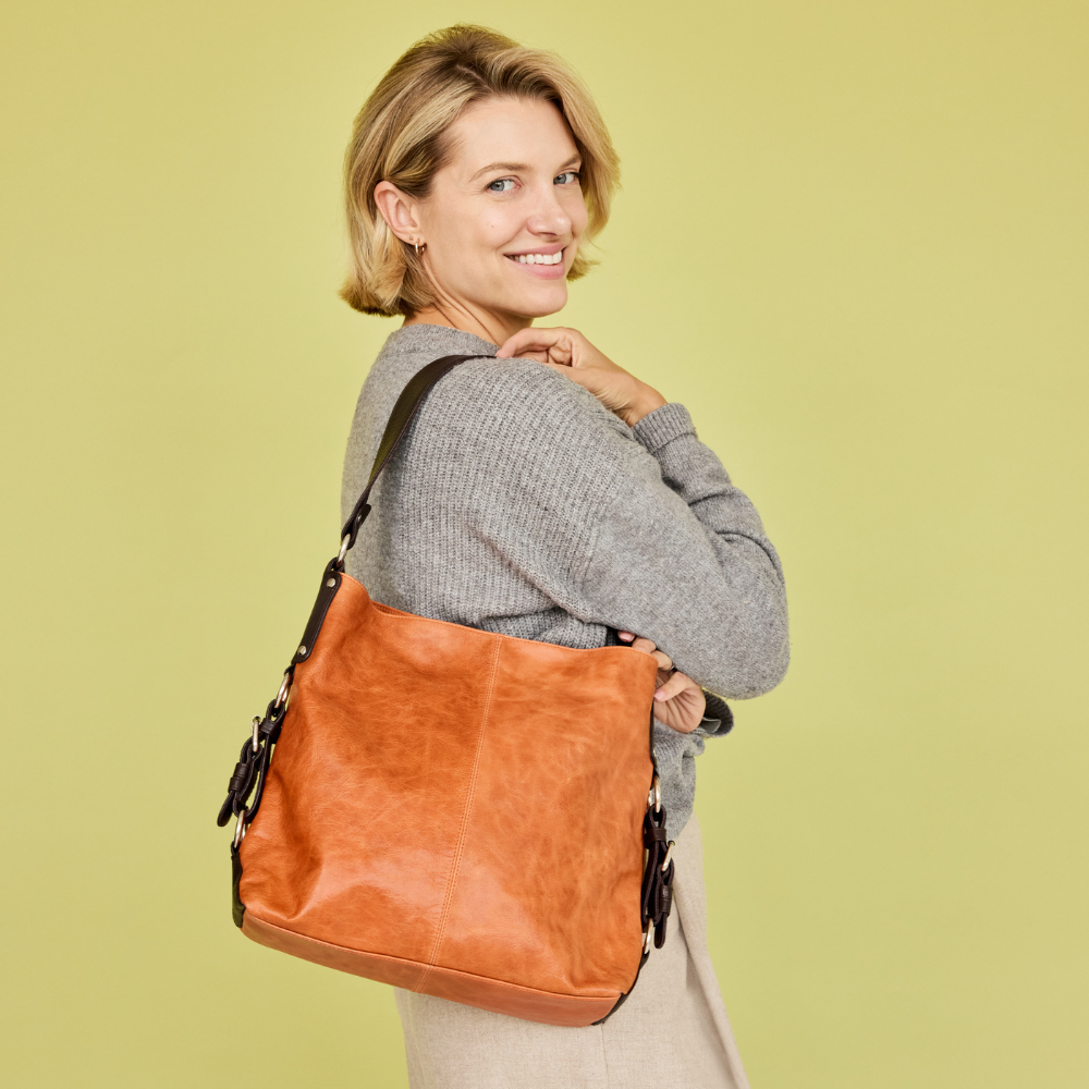 Simone Md Leather Shoulder Bag - Image 12