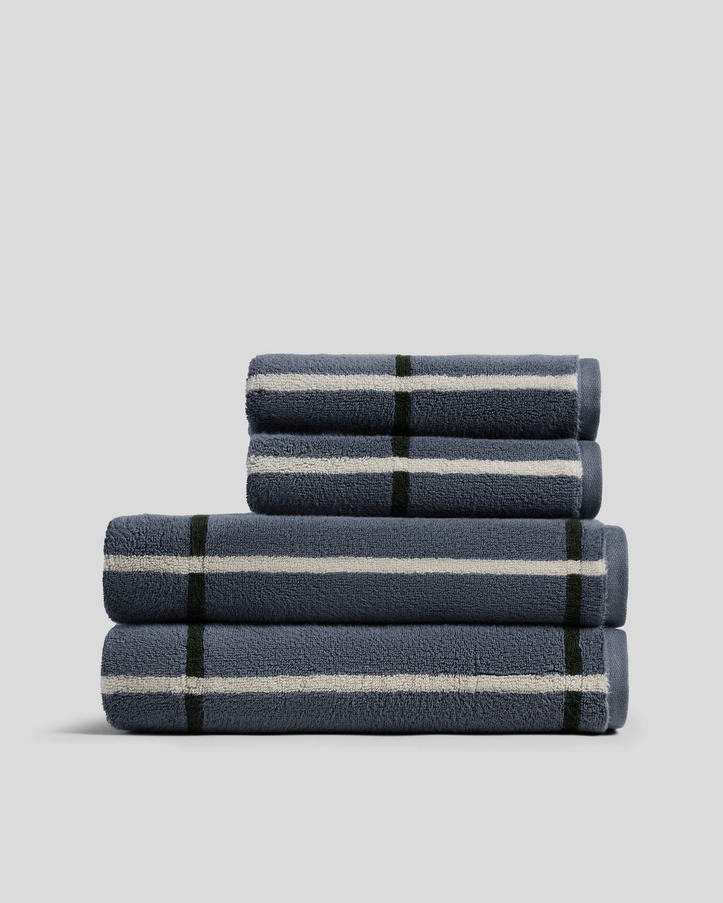 2+2 Organic Plush Bath Bundle - Dusk Windowpane