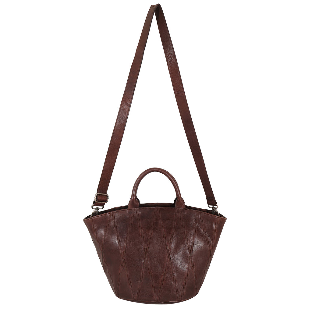Claudia Diamond Leather Crossbody Bag - Image 4
