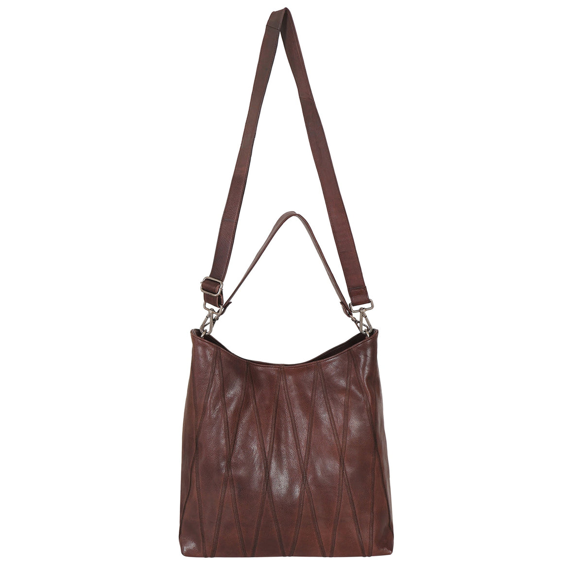 Bree Diamond Leather Shoulder Bag - Image 2