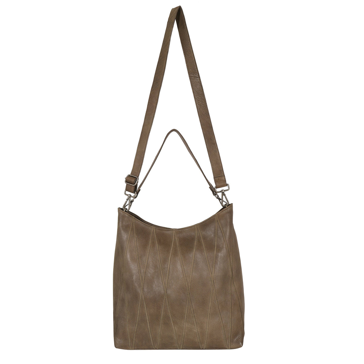 Bree Diamond Leather Shoulder Bag - Image 33