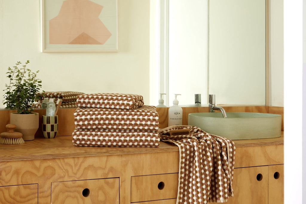 2+2 Organic Mosaic Bath Bundle - Ochre and Clay - Image 4