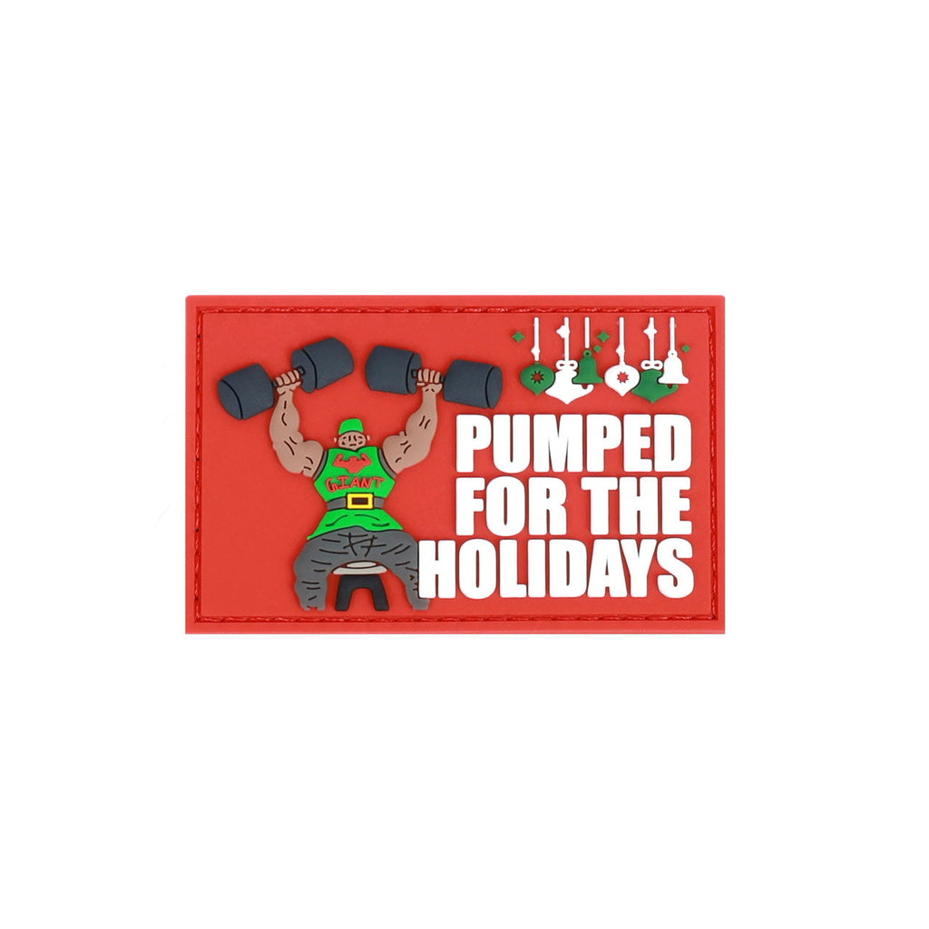 Pumped For The Holidays Merry Christmas Patch - Image 2