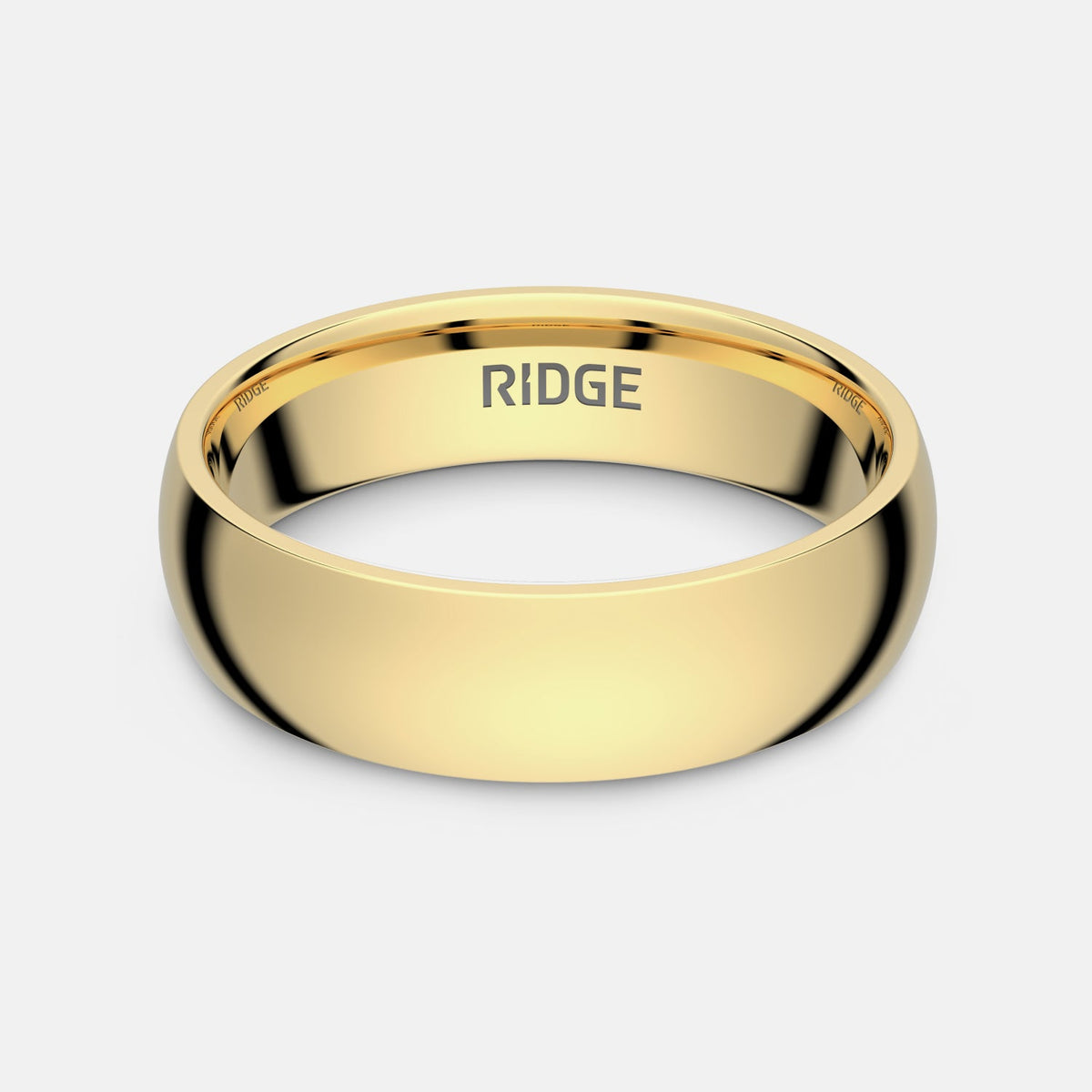 Ridge 6mm Rounded Ring Set - 24K Gold | Tantalum - Image 2