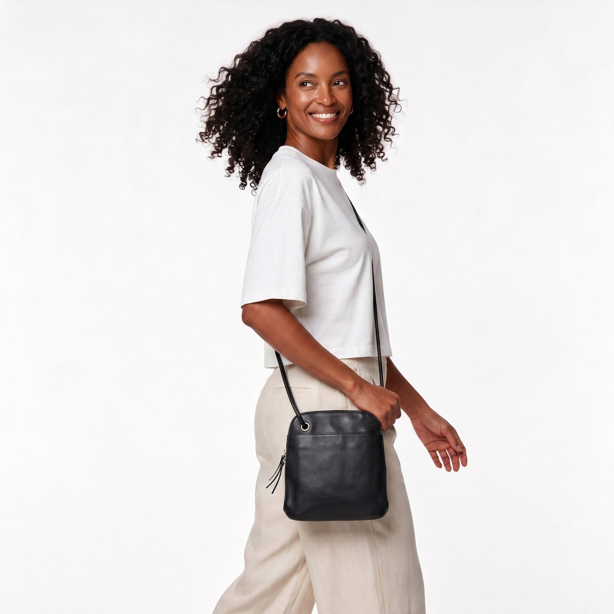 Lilly Leather Crossbody Bag - Image 7