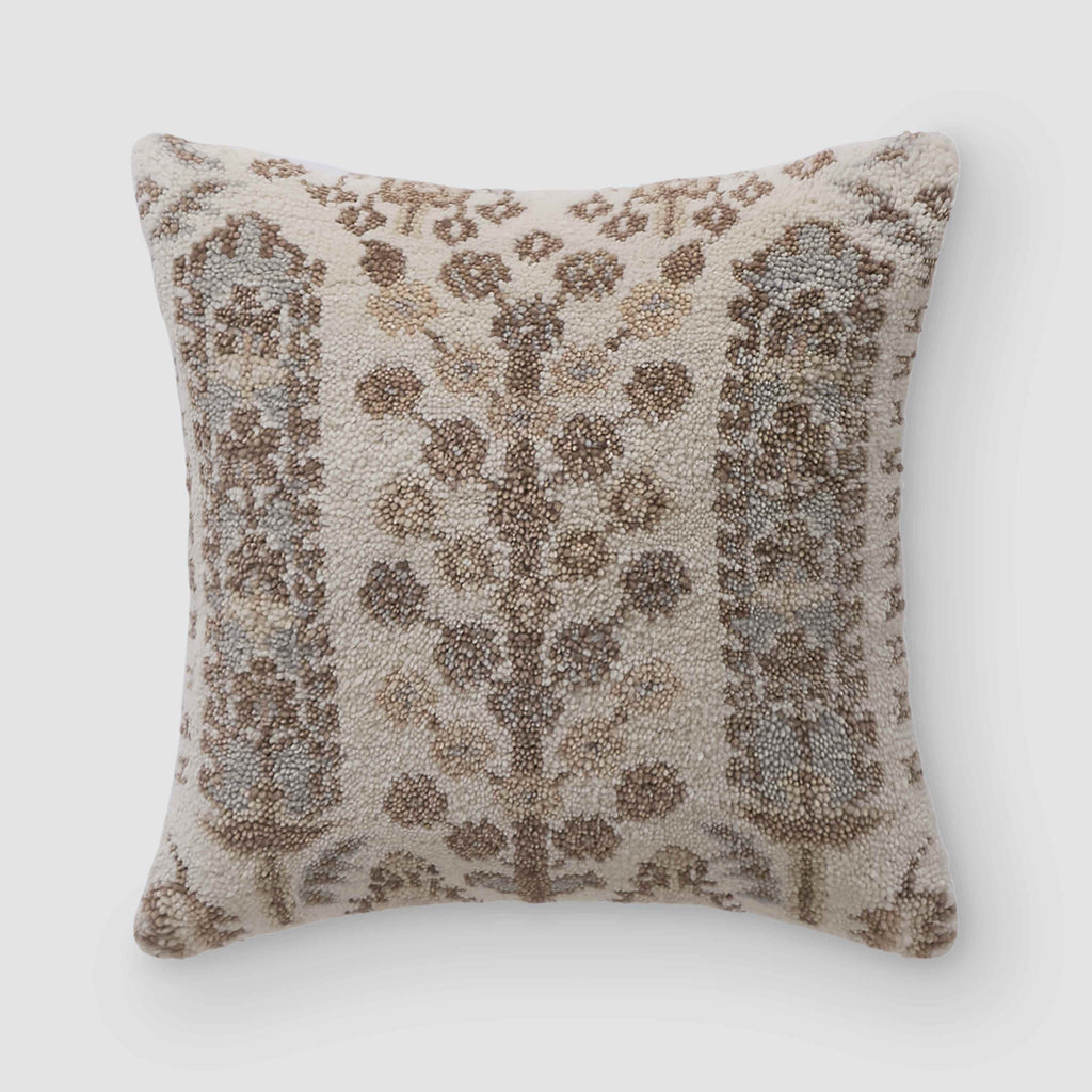 Emilia Hand-Knotted Pillow - Slate