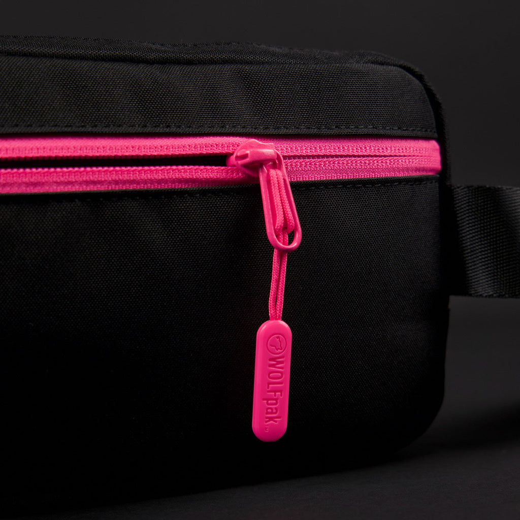 Crossbody Pack Black Neon Pink - Image 6