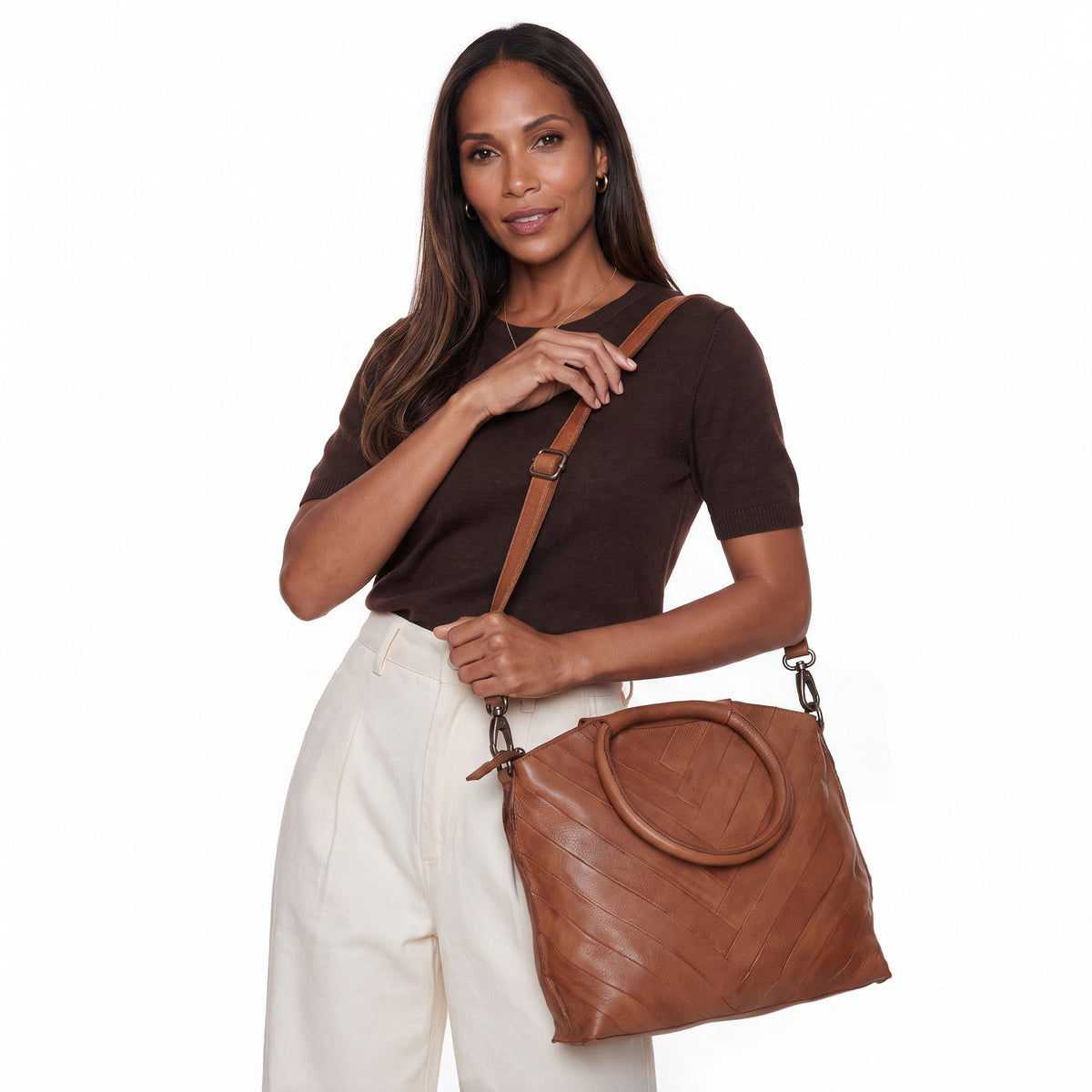 Dalton Leather Crossbody Bag - Image 12