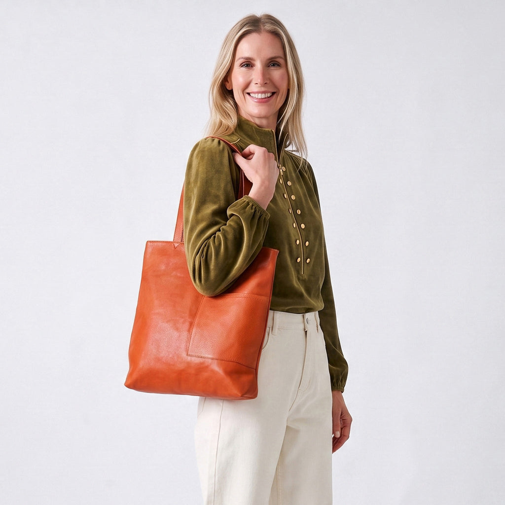 Leon Leather Tote Bag - Image 37
