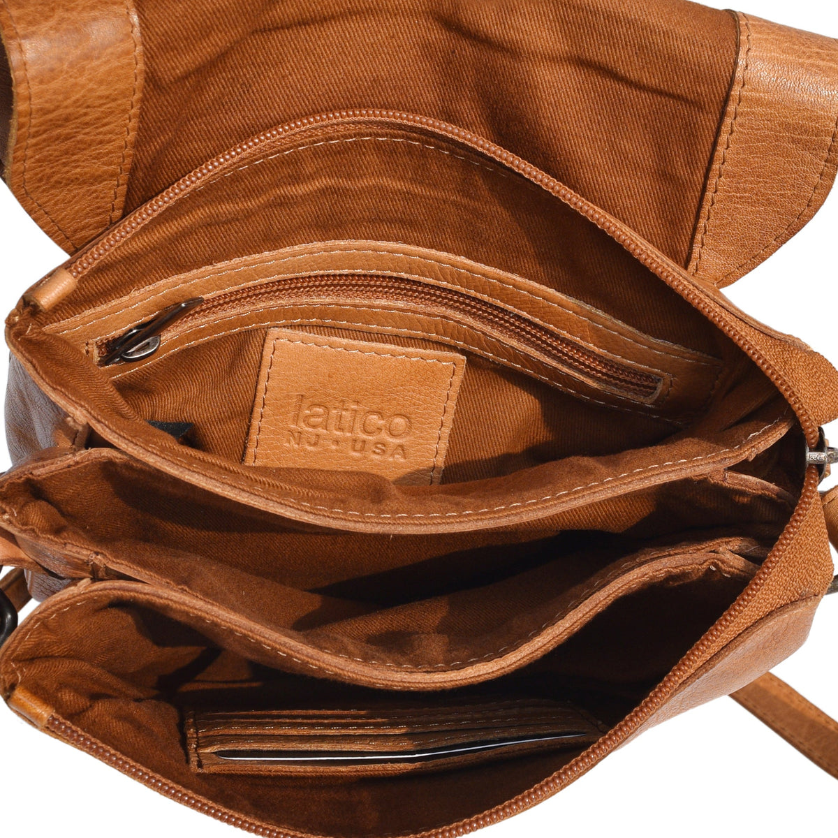 Peck Leather Crossbody Bag - Image 3