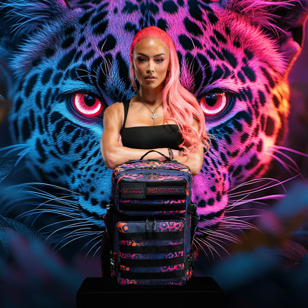 25L Backpack Neon Leopard
