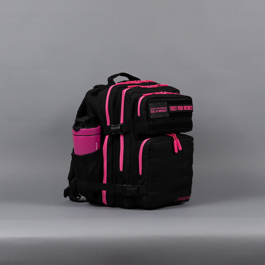 25L Backpack Black Neon Pink - Image 6