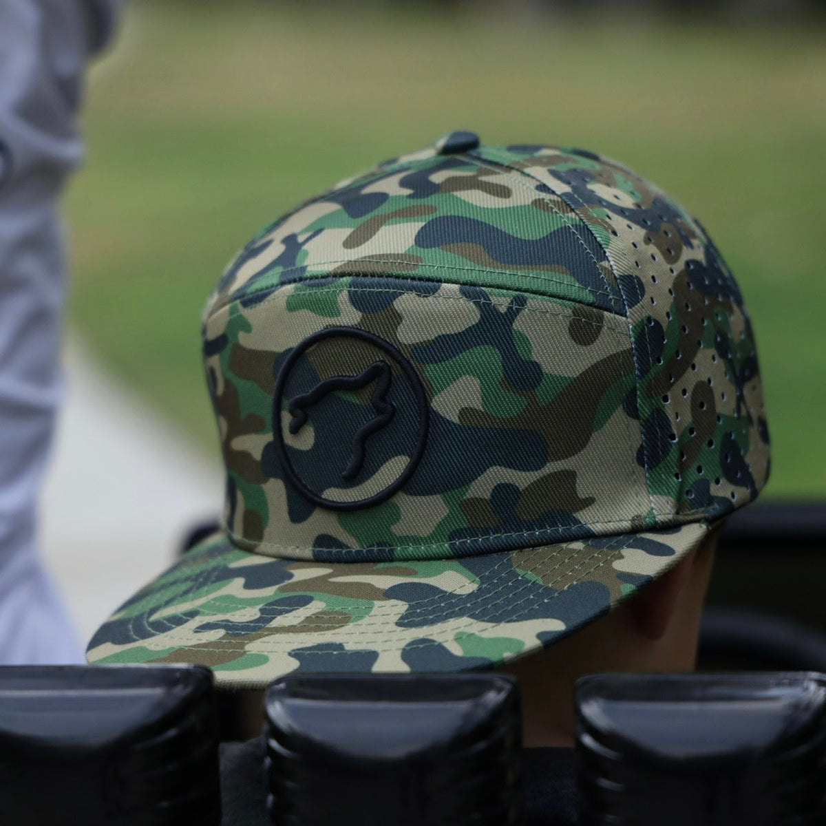 Flat Bill Snapback Hat Army Camo - Image 6