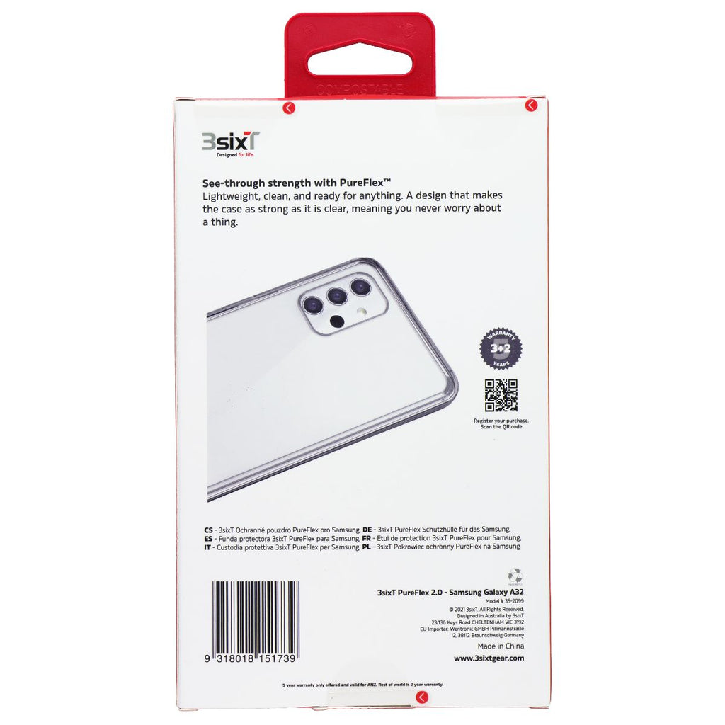 3SIXT PureFlex Series Case for Samsung Galaxy A32 - Clear - New - Image 2