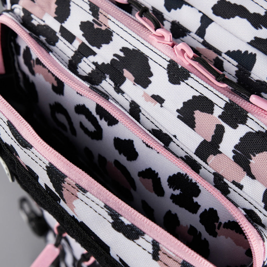 45L Backpack Leopard Pink Zip - Image 25
