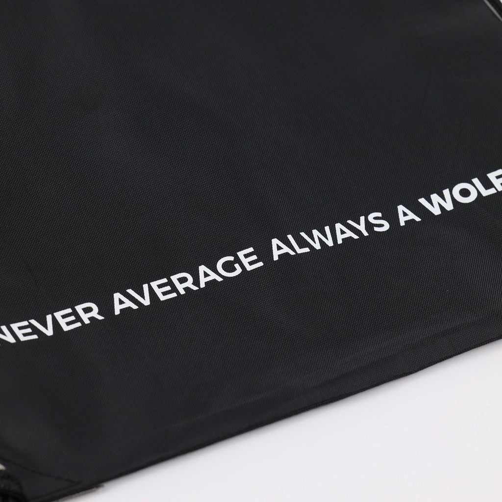 Black Draw String Sackpack Bag - Image 6