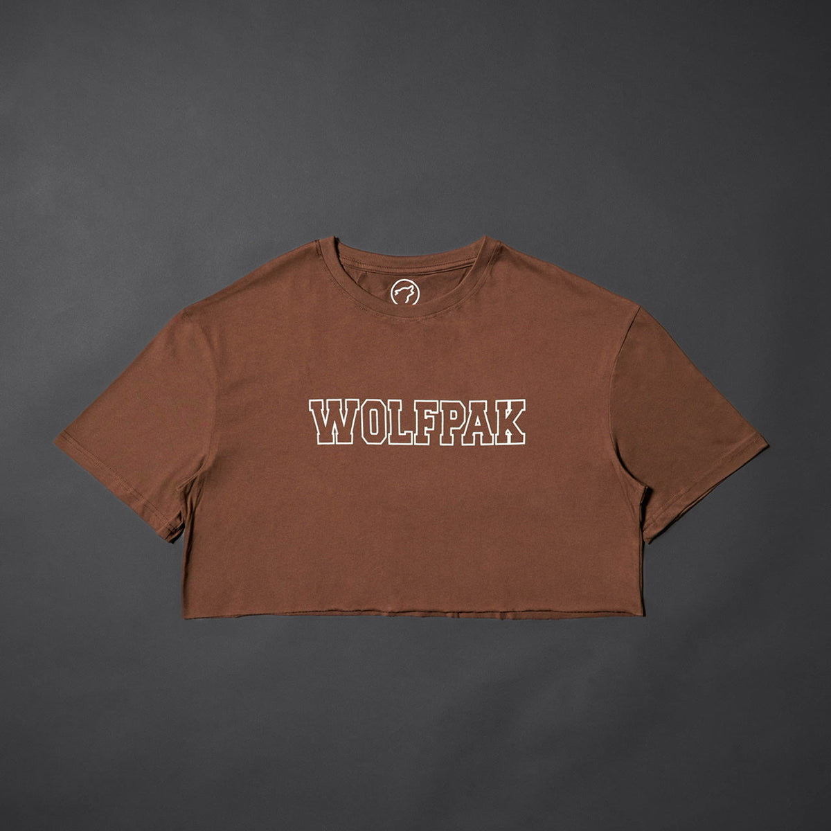 Women's Varsity Cropped Tee Mocha Brown - Image 8