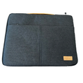 Plug 15.6-Inch Premium Laptop Mac Sleeve, Protective Case with Zipper - Gray
