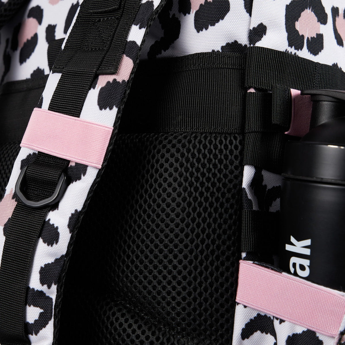 45L Backpack Leopard Pink Zip - Image 17