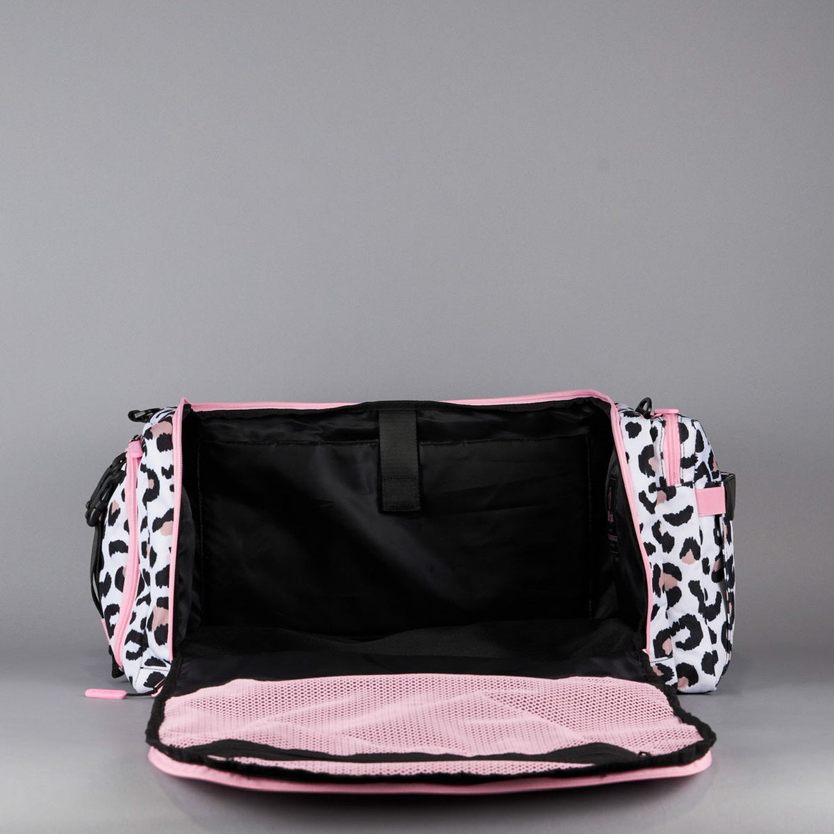 40L Ultimate Duffle Bag Leopard Pink Zip - Image 19
