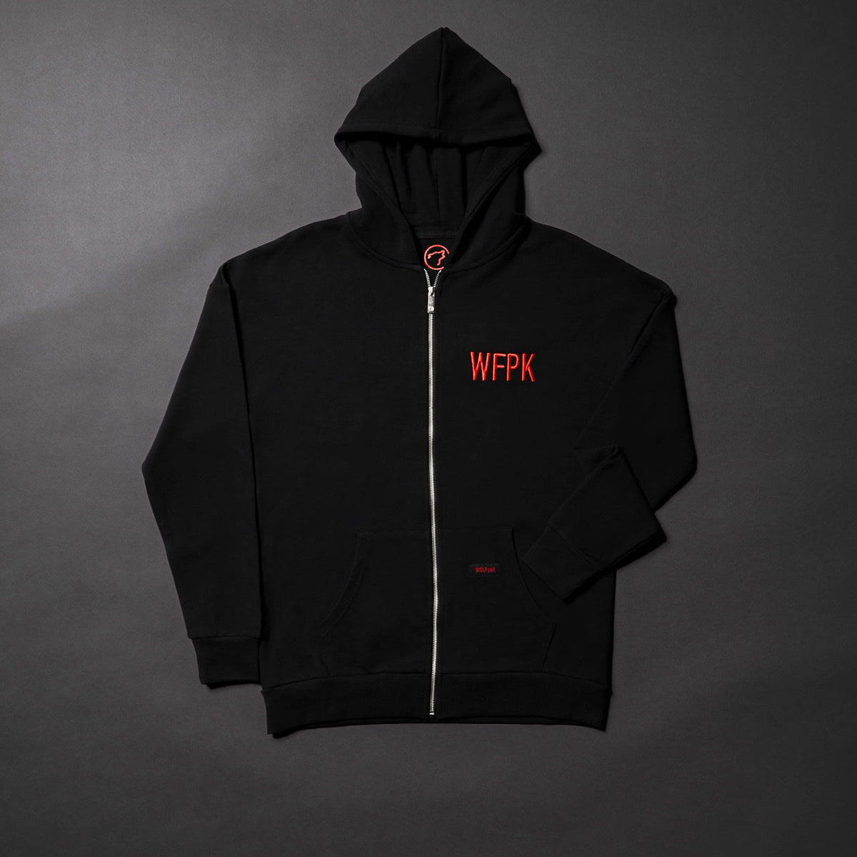 Alpha Black Savage Red Zip Up Hoodie - Image 3