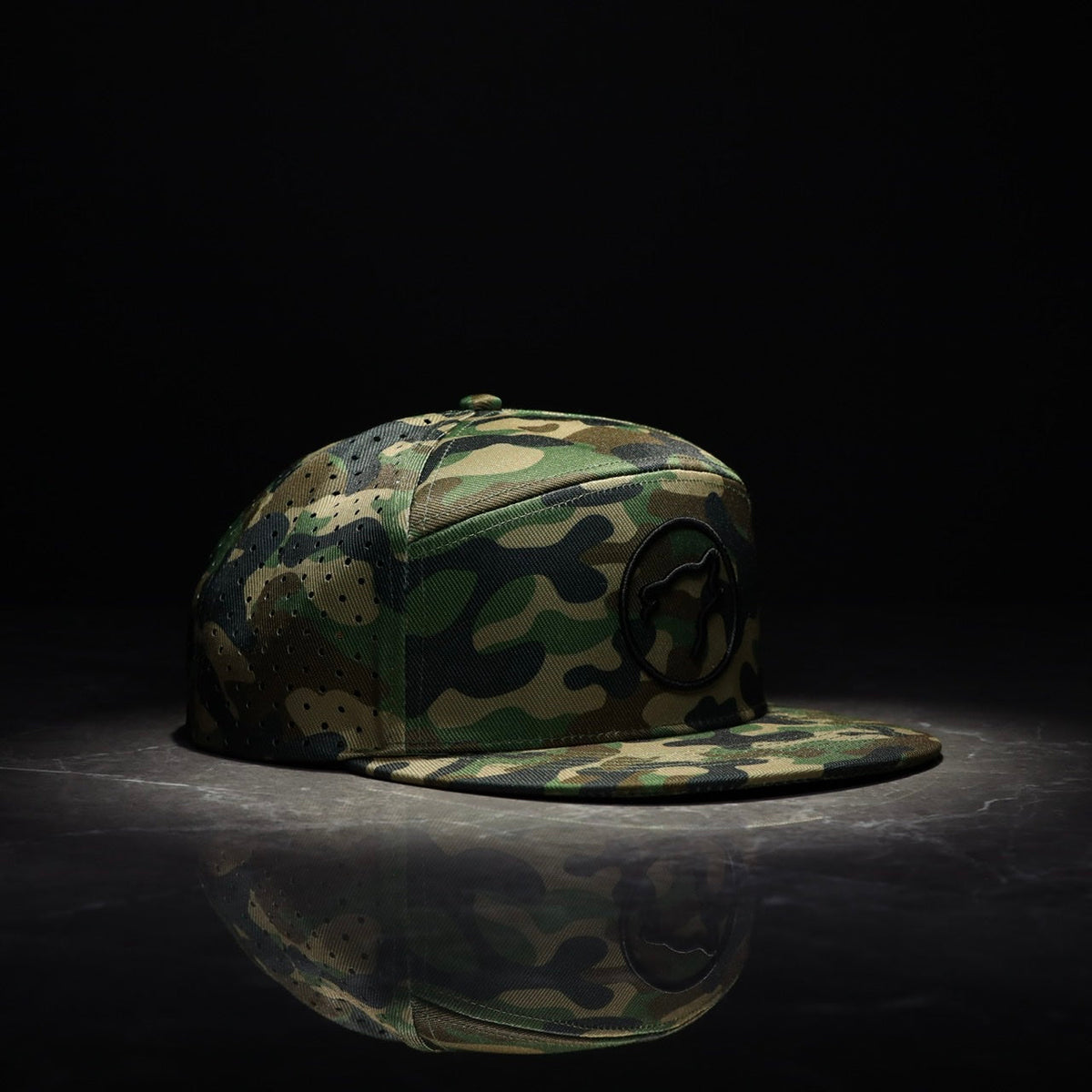 Flat Bill Snapback Hat Army Camo - Image 2