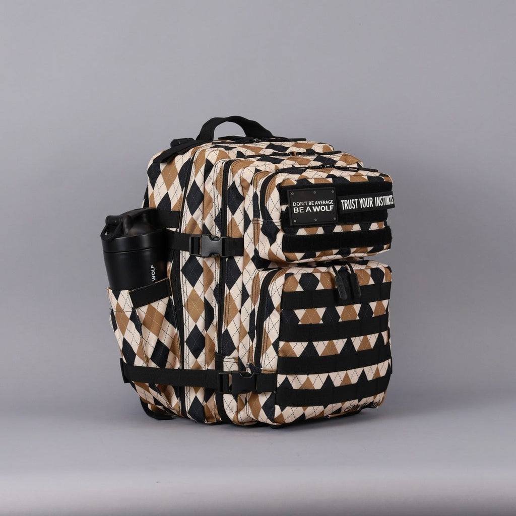 35L Backpack Argyle Print - Image 9
