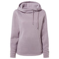 Acer Womens Oversized Supersoft Knitlook Fleece Hoody - Pale Lilac Marl - Image 7