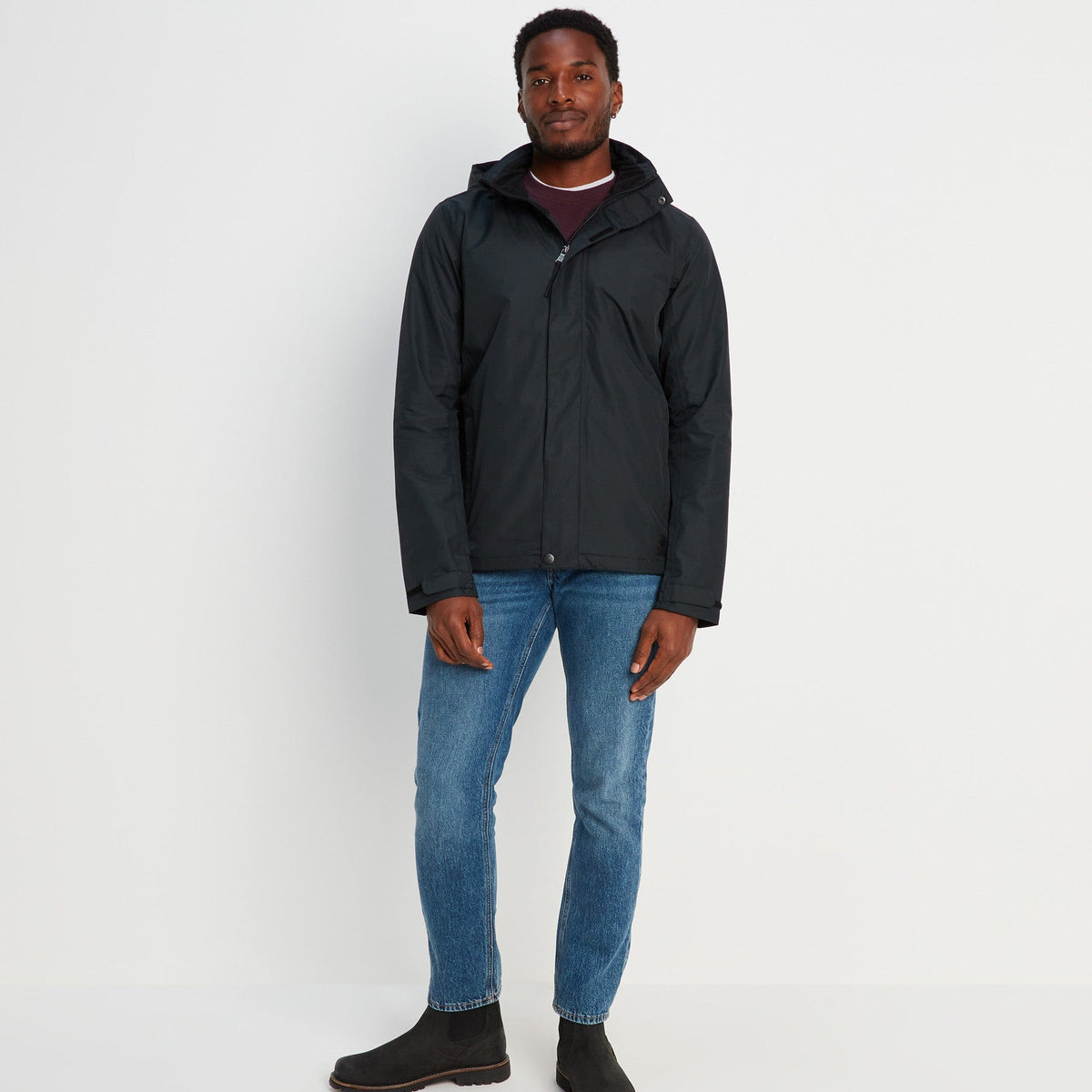 Airton Mens Waterproof Jacket - Black - Image 4