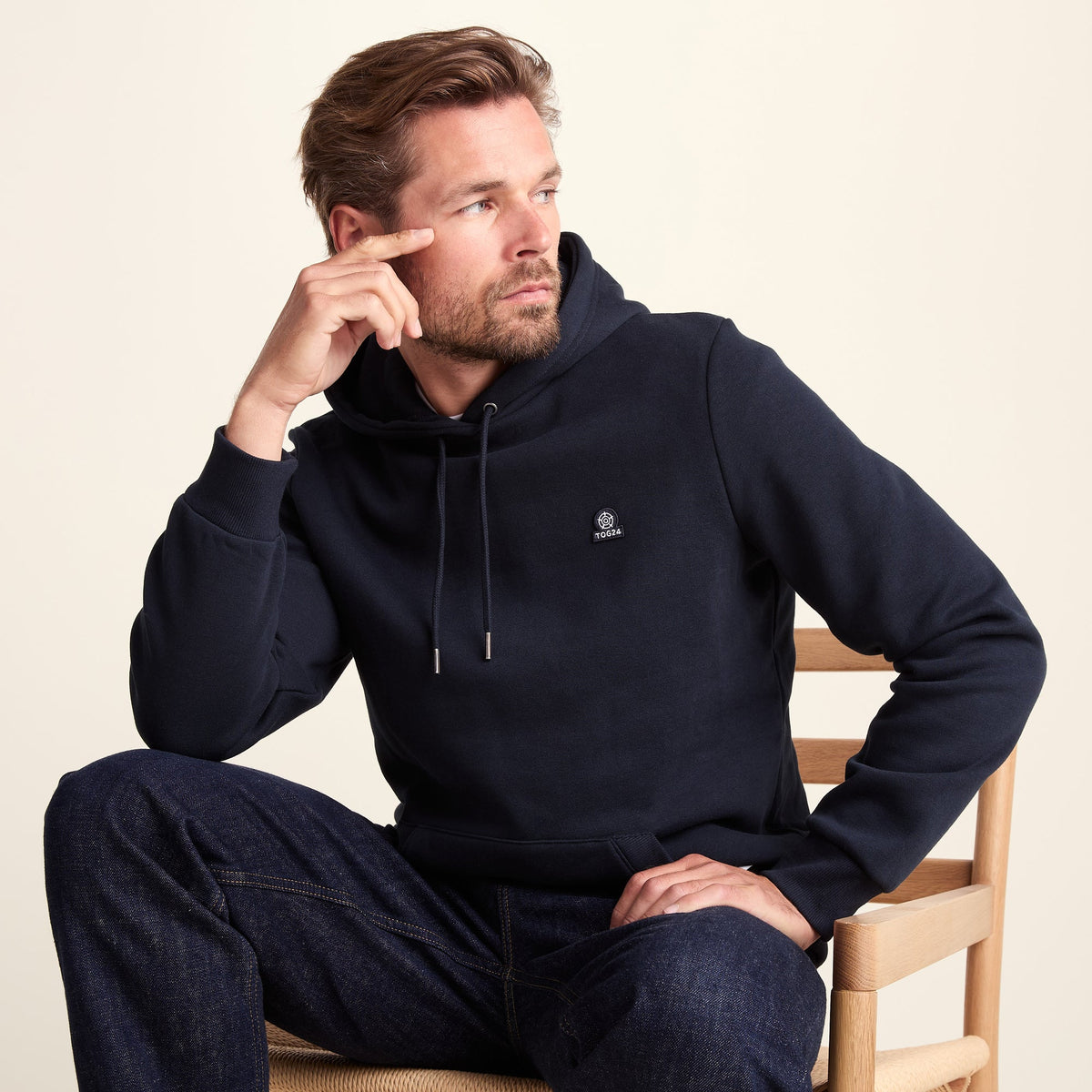 Akerman Mens Supersoft Hoody - Dark Indigo - Image 4