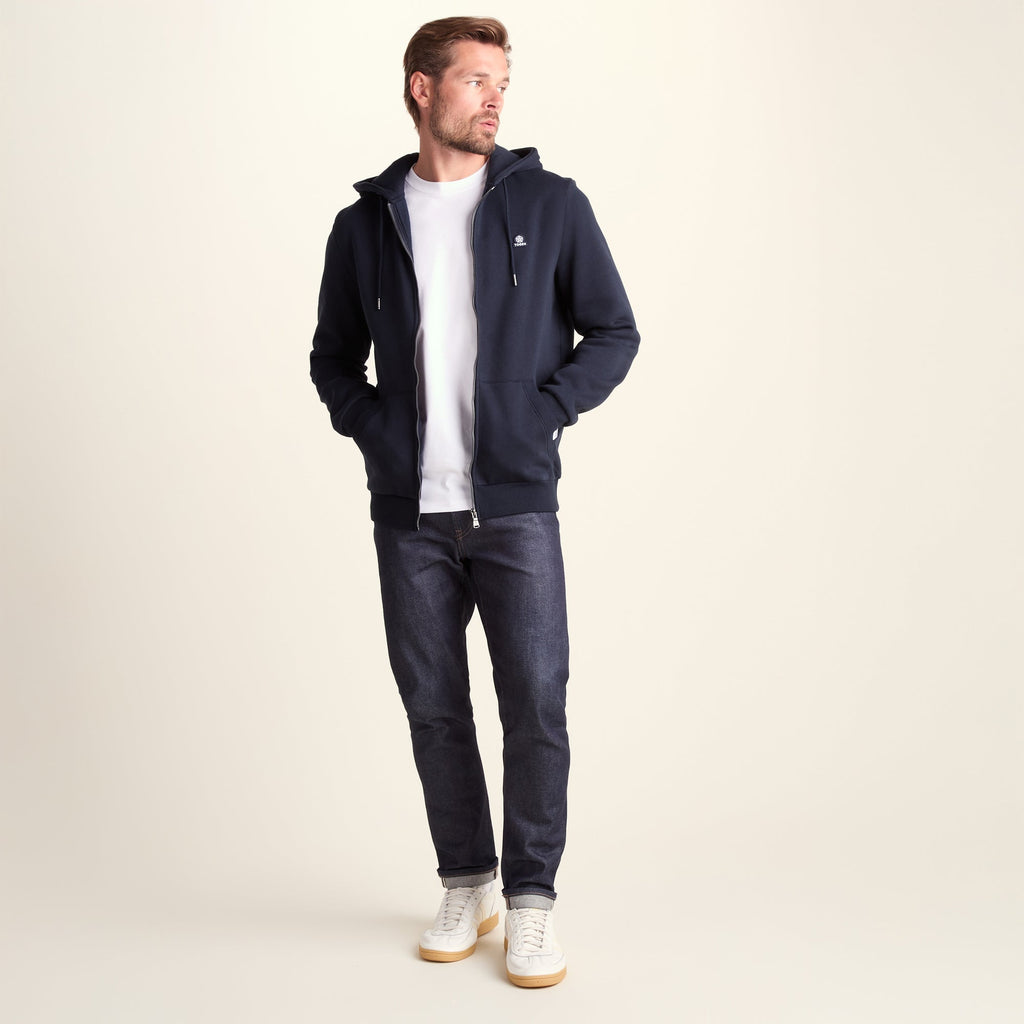 Alden Mens Supersoft Hoody - Dark Indigo - Image 2