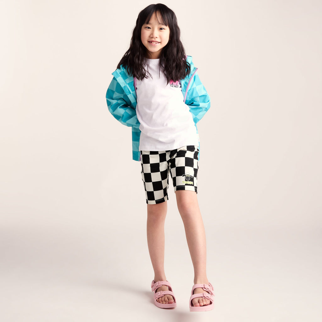 Altay Kids Shaun the Sheep Cycling Short - Black Woolly Checkerboard - Image 2