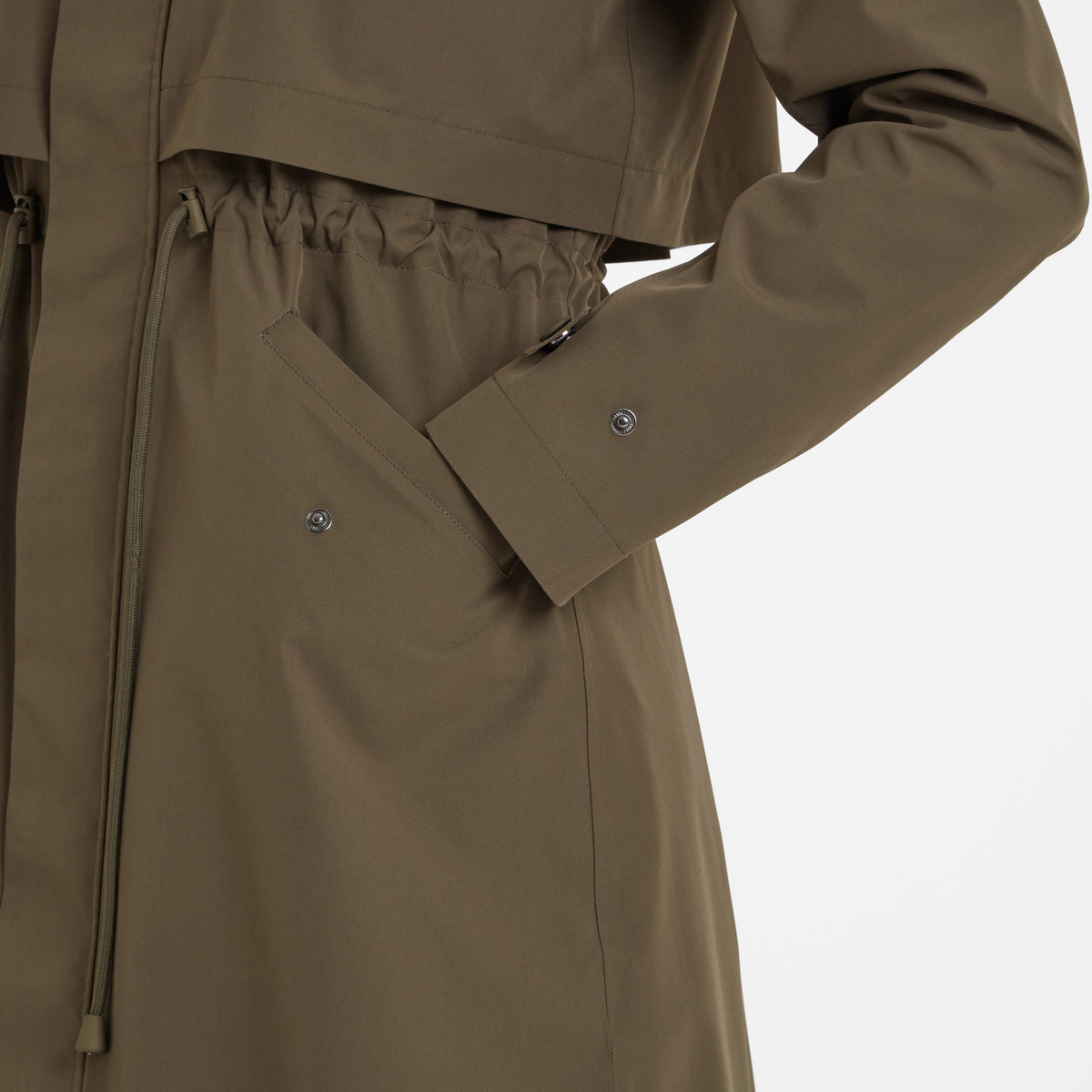 Alva Womens Waterproof Trench Coat - Khaki - Image 7