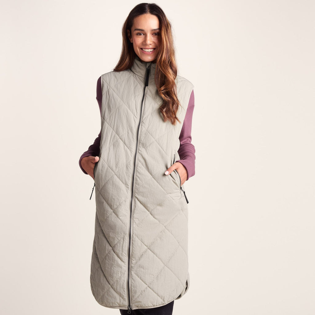 Anda Womens Shower Resistant Insulated Gilet - Dark Taupe - Image 2