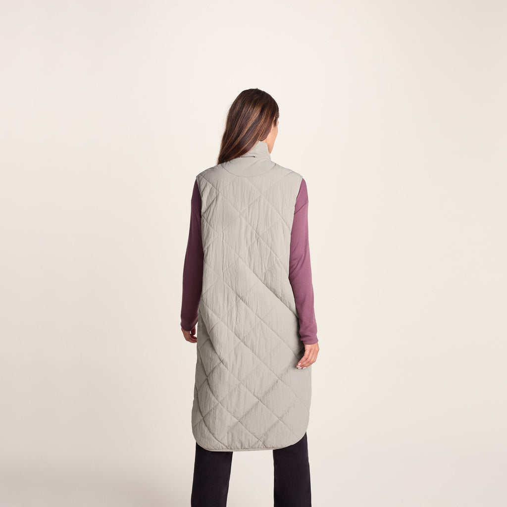 Anda Womens Shower Resistant Insulated Gilet - Dark Taupe - Image 4