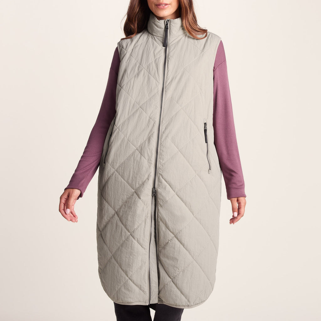 Anda Womens Shower Resistant Insulated Gilet - Dark Taupe - Image 6