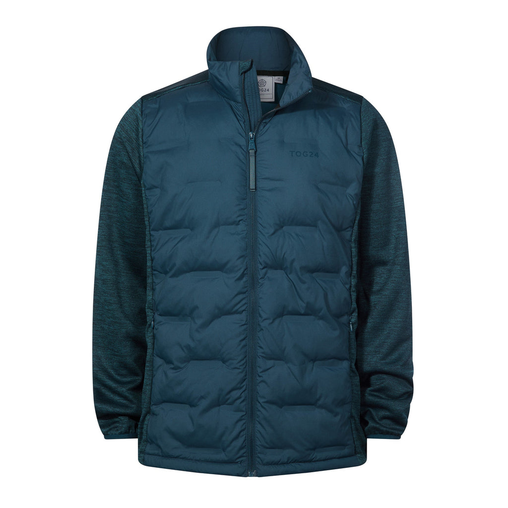 Anick Mens Lightweight Insulated Hybrid Jacket - Inky Blue - Image 8