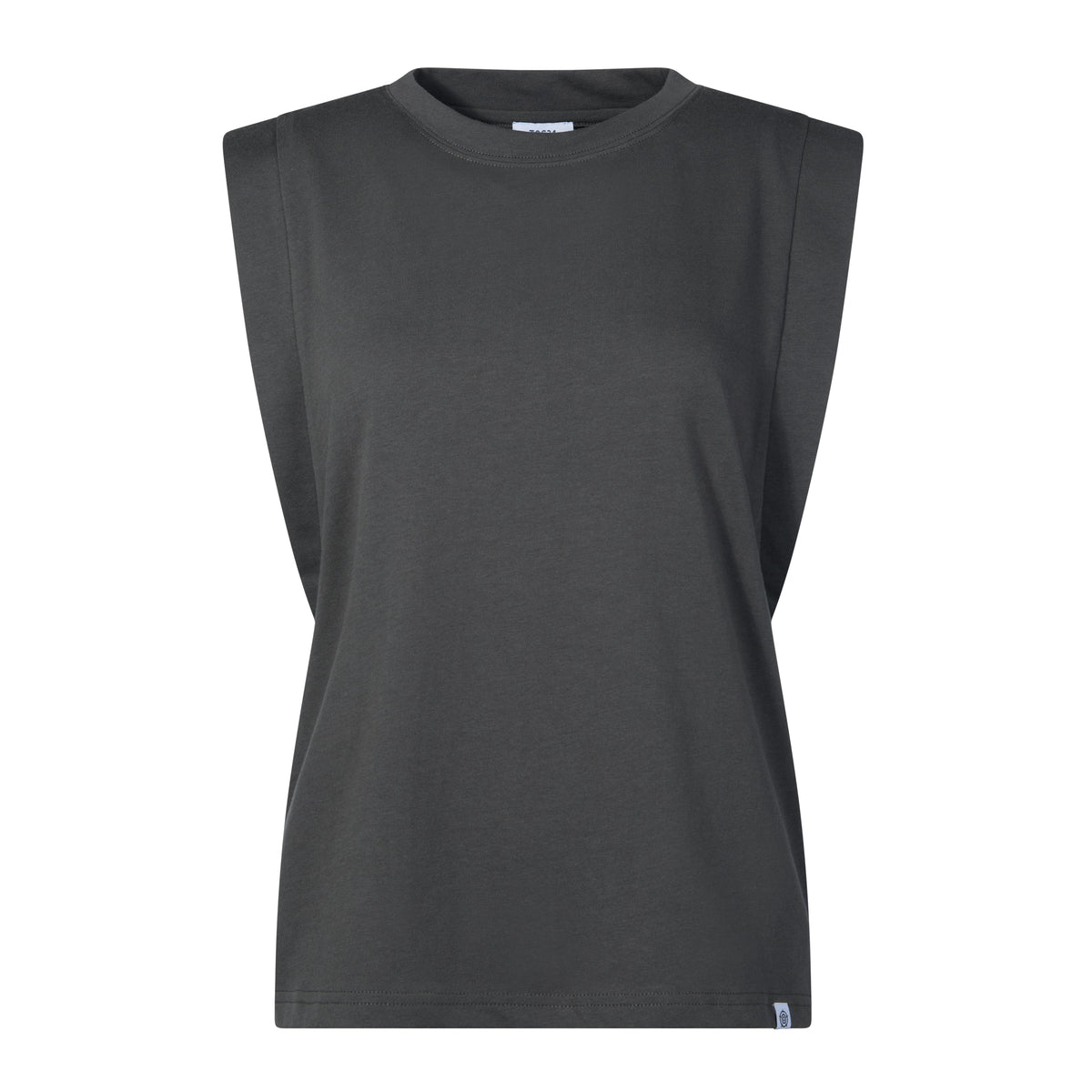 April Womens 100% Cotton Supersoft Boxy Fit Vest - Deep Slate - Image 7