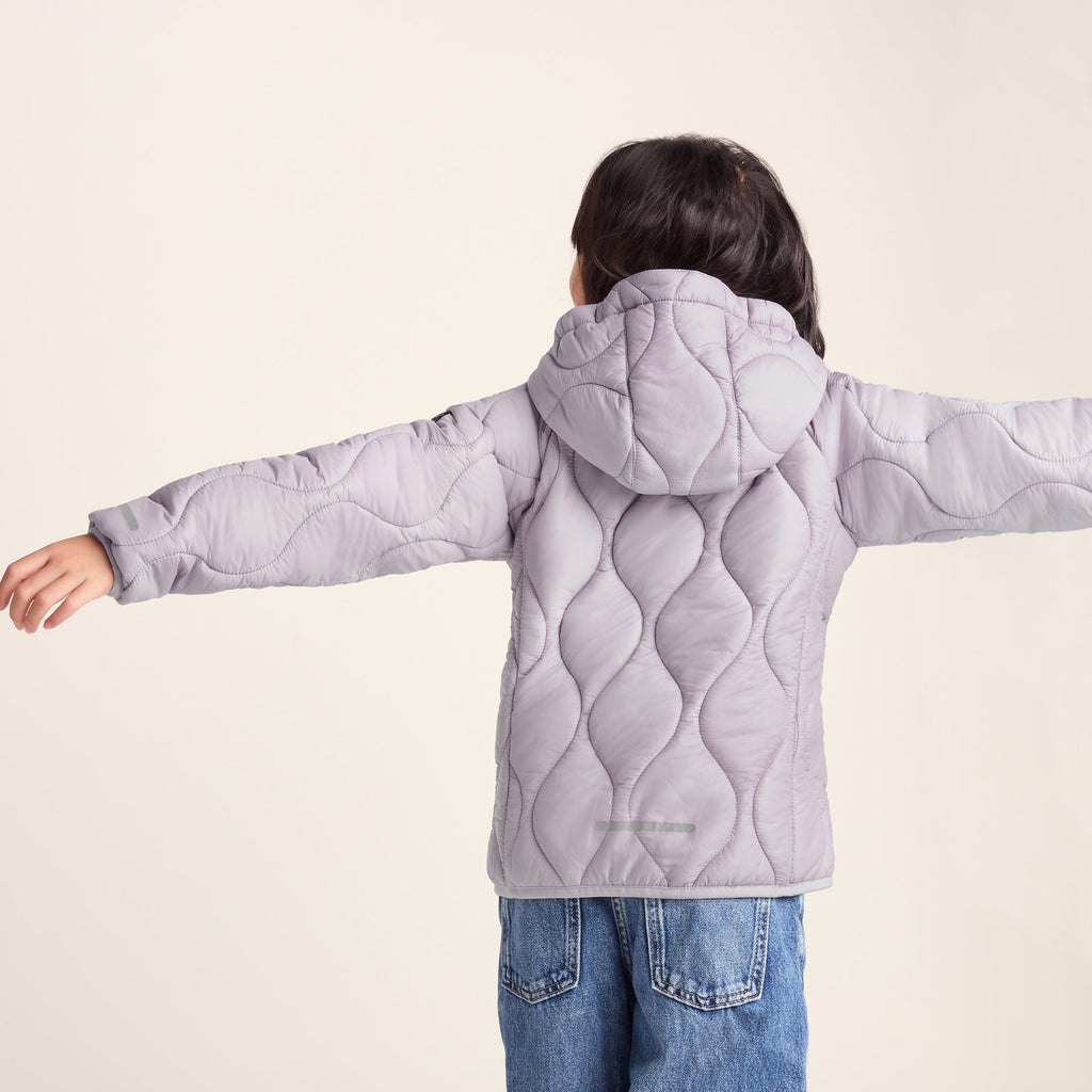Arbor Kids Shower Resistant Padded Jacket - Lavender Grey - Image 2