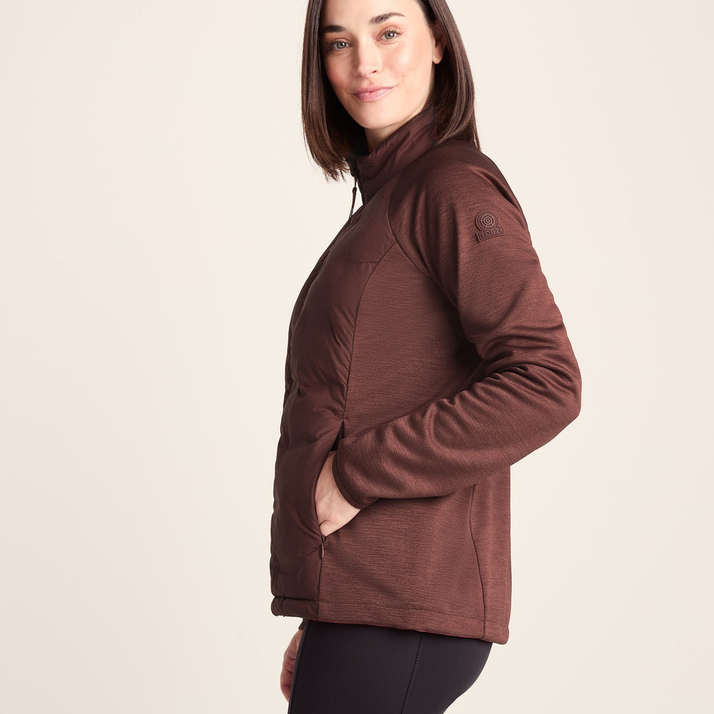 Arna Womens Lightweight Insulated Hybrid Jacket - Raspberry - Image 8